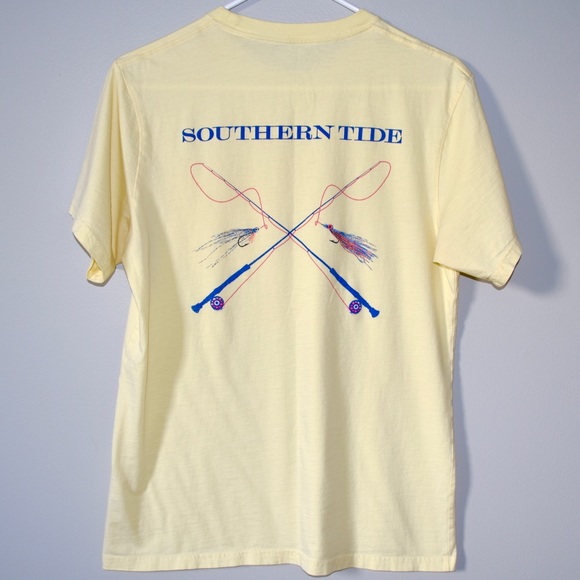 Southern Tide Tops - (SOLD) Southern Tide Light Yellow Tshirt - S